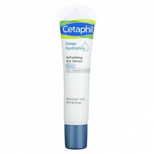 Cetaphil, Deep Hydration, освежающая сыворотка для кожи вокруг глаз, 15 мл (0,5 жидк. Унции)