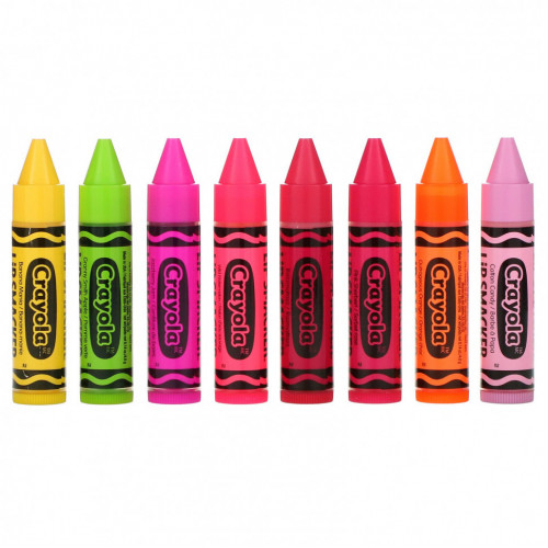 Lip Smacker, Crayola, набор бальзам для губ, 8 штук упаковке по 4,0 г (0,14 унции)