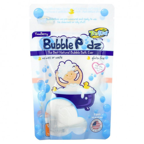 TruKid, Bubble Podz, Ягоды Yum, 8 стручков (80 г)