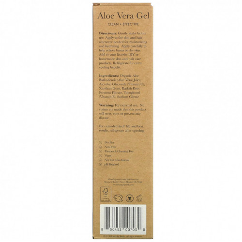 Beauty By Earth, Aloe Vera Gel, 8.5 fl oz (251 ml)