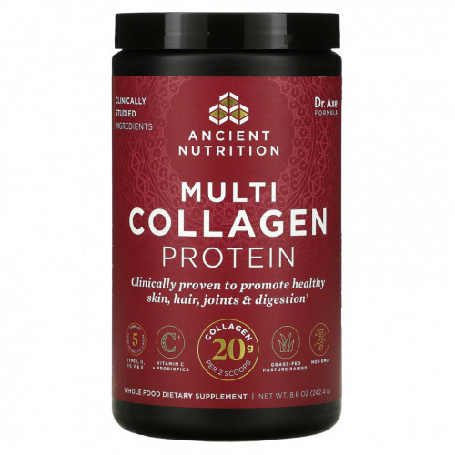 Dr. Axe / Ancient Nutrition, Multi Collagen Protein, 8.6 oz ( 244.8 g)