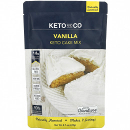 Keto and Co, Keto Cake Mix, Ваниль, 8,7 унции (249 г)