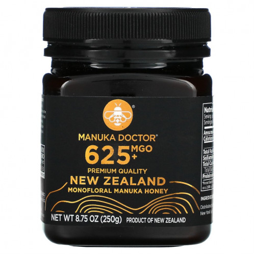 Manuka Doctor, Монофлорный мед манука, MGO 625+, 250 г (8,75 унции)