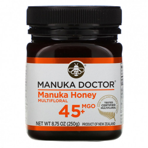 Manuka Doctor, мед манука из разнотравья, MGO 45+, 250 г (8,75 унции)