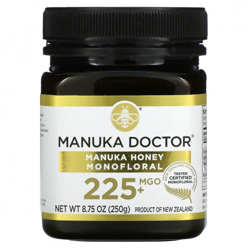 Manuka Doctor, монофлерный мед манука, MGO 225+, 250 г (8,75 унции)