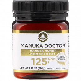 Manuka Doctor, монофлорный мед манука, MGO 125+, 250 г (8,75 унции)