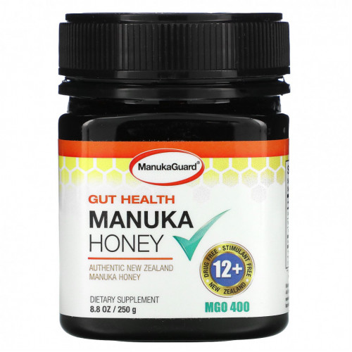 ManukaGuard, Gut Health, мед манука, 400 MGO, 250 г (8,8 унции)