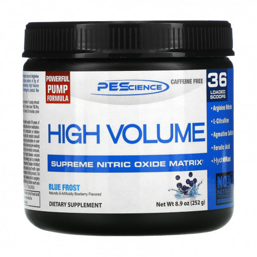 PEScience, High Volume, Supreme Nitric Oxide Matrix, Blue Frost, 252 г (8,9 унции)