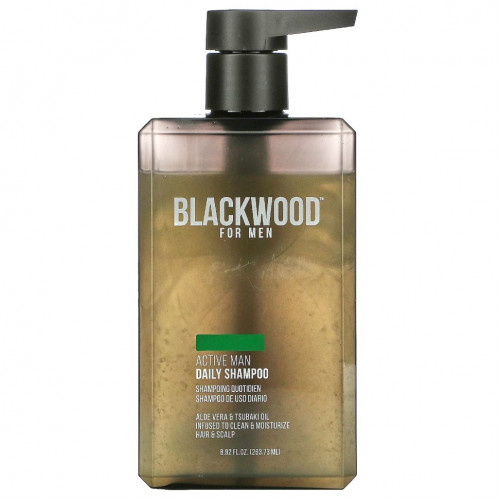 Blackwood For Men, шампунь для активных мужчин, для ежедневного использования, 263,73 мл (8,92 жидк. унции)