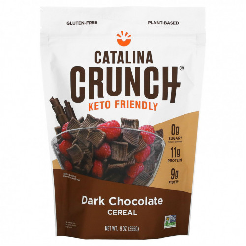 Catalina Crunch, Keto Friendly Cereal, темный шоколад, 255 г (9 унций)