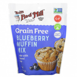 Bob's Red Mill, Grain Free, Blueberry Muffin Mix Made With Almond Flour, 9 oz (255 g)