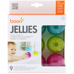 Boon, Jellies, Suction Cup Bath Toys, 9 Suction Cup Bath Toys, 12+ Months