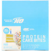 Optimum Nutrition, Protein Cake Bites, Торт на день рождения, 9 батончиков, 2,22 унции (63 г) каждый