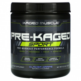 Kaged Muscle, PRE-KAGED Sport, предтренировочная формула, ледниковый виноград, 264 г (9,31 унции)