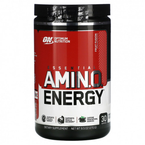 Optimum Nutrition, Essential Amin.O. Energy, Fruit смесь фруктов, 270 г (9,5 унции)