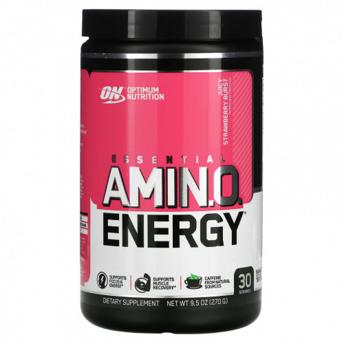 Optimum Nutrition, Essential Amino Energy, Juicy Strawberry Burst, 9.5 oz (270 g)