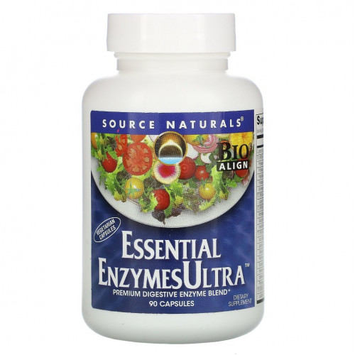 Source Naturals, Essential Enzymes Ultra, 90 капсул