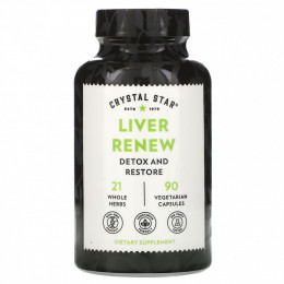 Crystal Star, Liver Renew, 90 вегетарианских капсул