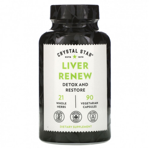 Crystal Star, Liver Renew, 90 вегетарианских капсул