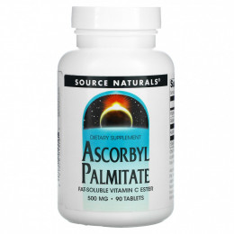 Source Naturals, Аскорбил пальмитат, 500 мг, 90 таблеток