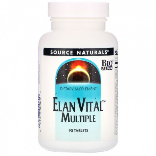 Source Naturals, Elan Vital Multiple, 90 таблеток