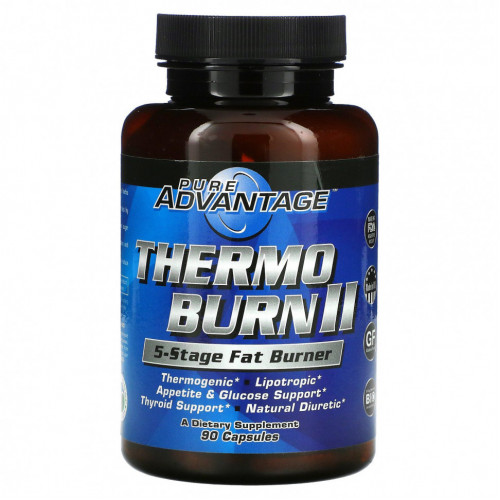 Pure Advantage, Thermo Burn II, 5-Stage Fat Burner, 90 капсул