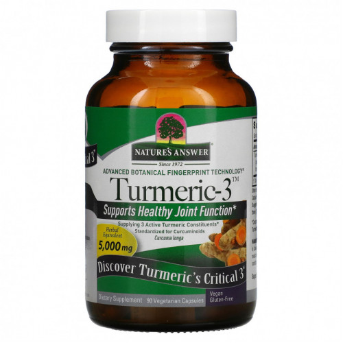 Nature's Answer, Turmeric-3, 5,000 mg, 90 Vegetarian Capsules