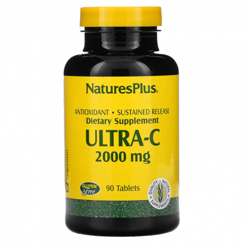 NaturesPlus, Ultra-C, 2000 мг, 90 таблеток