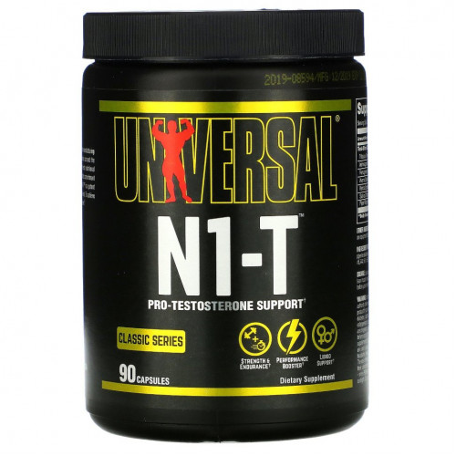 Universal Nutrition, Classic Series, N1-T, поддержка тестостерона, 90 капсул