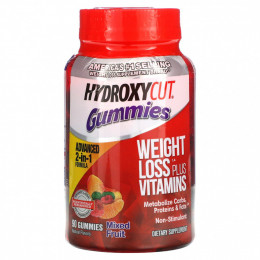 Hydroxycut, Gummies, фруктовое ассорти, 90 жевательных конфет