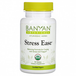 Banyan Botanicals, Stress Ease, 90 таблеток