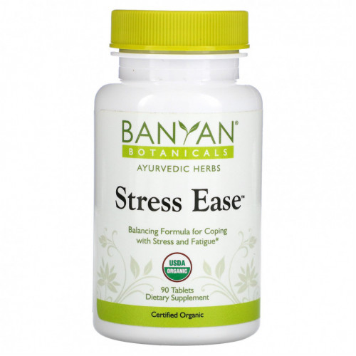 Banyan Botanicals, Stress Ease, 90 таблеток