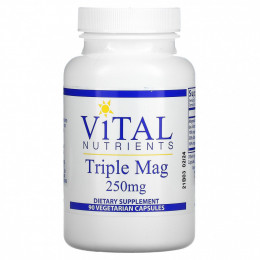 Vital Nutrients, Triple Mag, 250 мг, 90 вегетарианских капсул