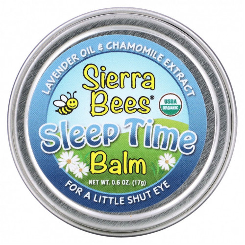 Sierra Bees, Бальзам Sleep Time, лаванда и ромашка, 17 г (0,6 унции)