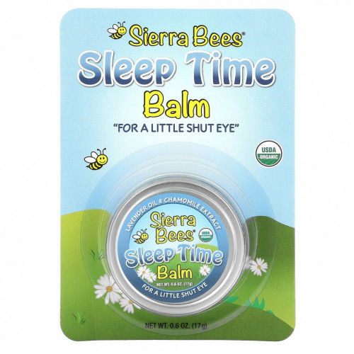 Sierra Bees, Бальзам Sleep Time, лаванда и ромашка, 17 г (0,6 унции)