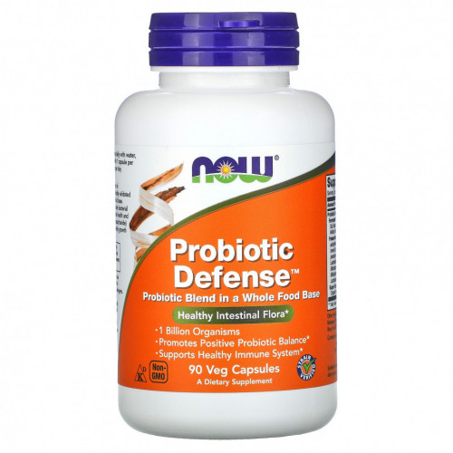 NOW Foods, Probiotic Defense, 90 растительных капсул