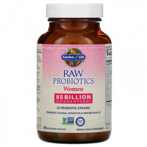 Garden of Life, RAW Probiotics, для женщин, 85 млрд, 85 вегетарианских капсул