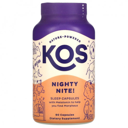 KOS, Nighty Nite !, капсулы для сна, 90 капсул