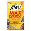 Nature's Way, Alive! Max6 Potency, мультивитамины повышенной эффективности, без добавления железа, 90 капсул