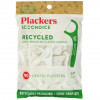 Plackers, EcoChoice, зубные нити, свежая мята, 90 штук