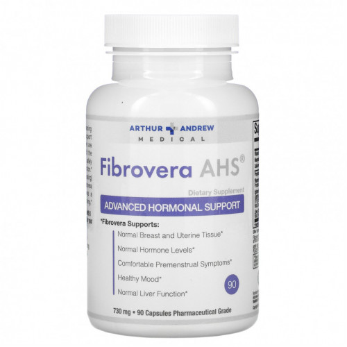 Arthur Andrew Medical, FibroVera AHS, улучшенная поддержка гормонов 90 капсул