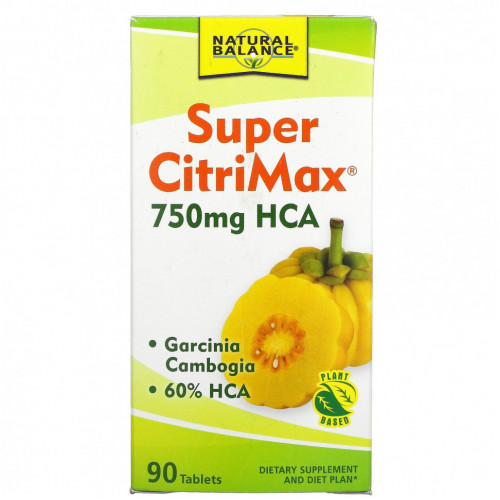 Natural Balance, Супер CitriMax, 90 таблеток