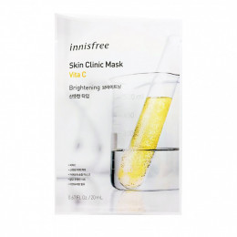 Innisfree, Skin Clinic Beauty Mask, осветляющая маска с витамином C, 1 шт., 20 мл (0,67 жидк. унции)