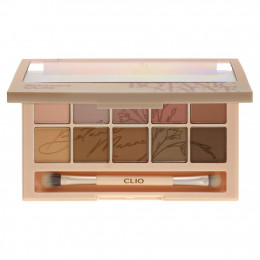 Clio, Палетка для век Pro Eye Palette, 09 Botanic Mauve, 1 палитра