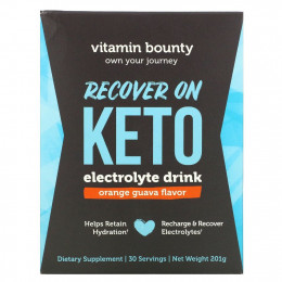 Vitamin Bounty, Recover On Keto, Electrolyte Drink, Orange Guava Flavor, 201 g