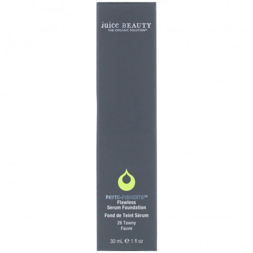 Juice Beauty, Phyto-Pigments, Flawless Serum Foundation, 26 Tawny, 1 fl oz (30 ml)