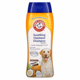 Arm & Hammer, Успокаивающий шампунь с овсянкой для домашних животных, ваниль и кокос, 591 мл (20 жидк. Унций)