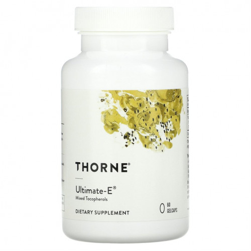 Thorne Research, Ultimate-E, 60 желатиновых капсул