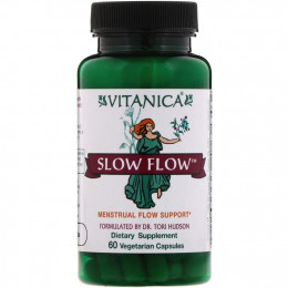 Vitanica, Slow Flow, поддержка менструального цикла, 60 вегетарианских капсул