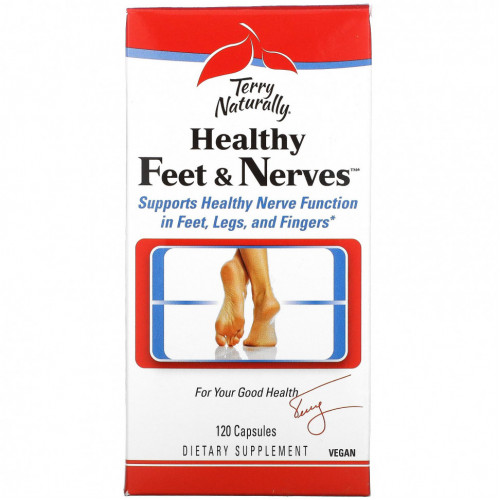 Terry Naturally, Terry Naturally, Healthy Feet & Nerves, здоровые ноги и нервы, 120 капсул